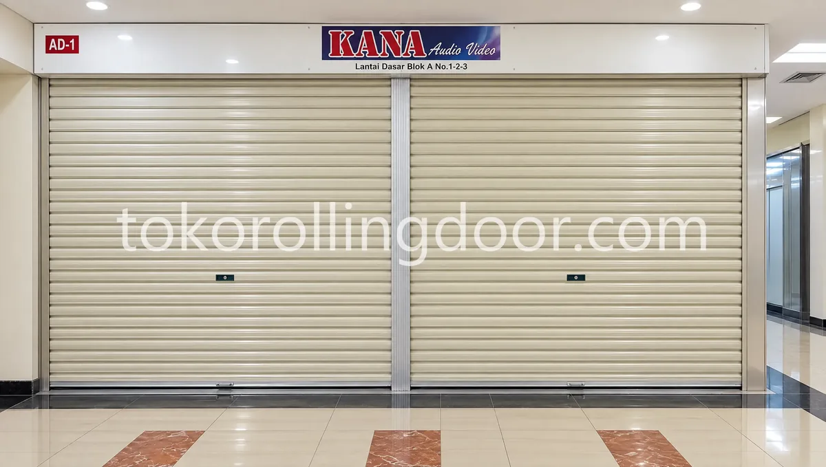 Rolling door one sheet — ruko, toko